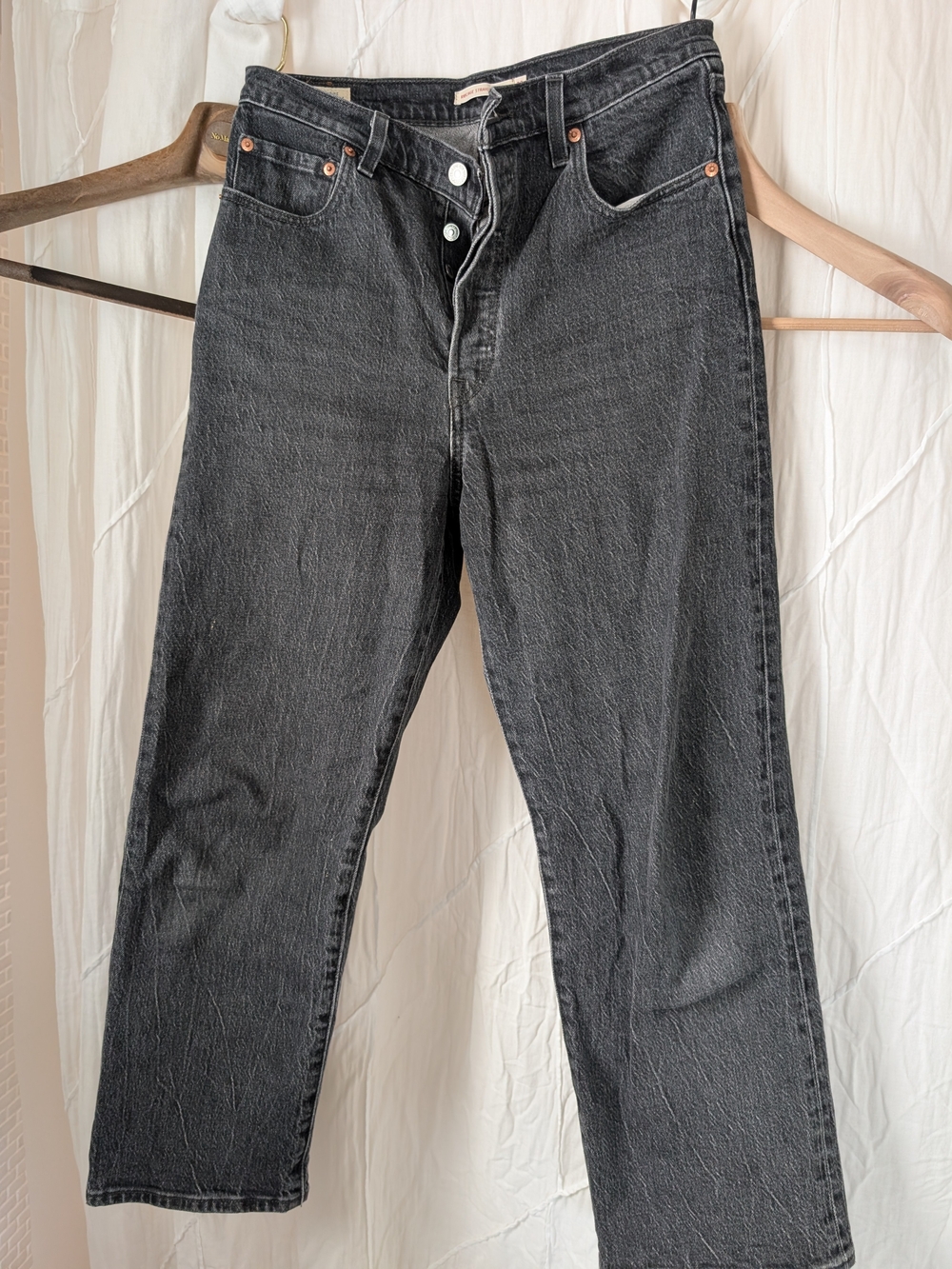 Levi's Ribcage Ankle Length Black Women’s Jeans